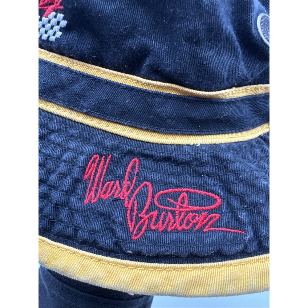 Vintage 90's Ward Burton Nascar CAT Caterpillar Racing Fishing Bucket Hat #22 - Picture 3 of 9